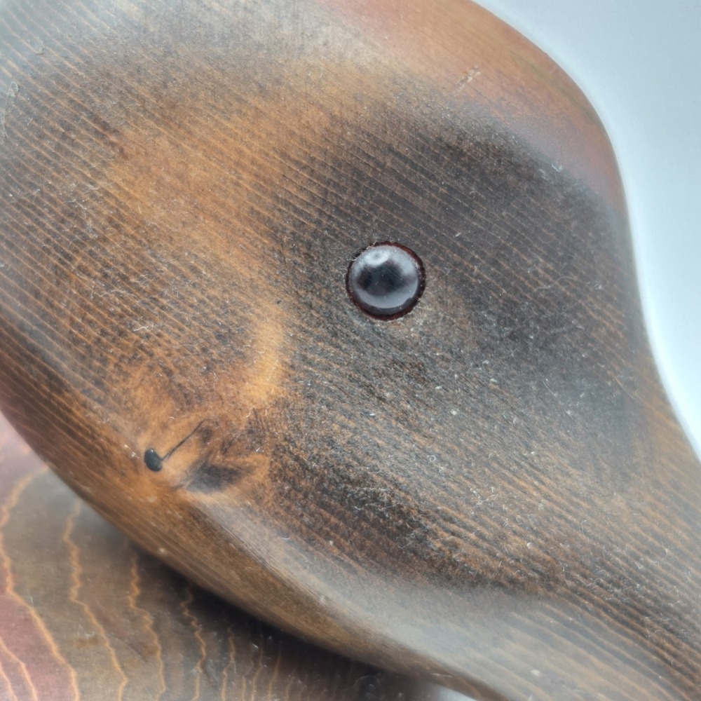 Vintage Bundy & Company John E. Bundy Wooden Duck Decoy Carving Signed - Picture 3 of 15